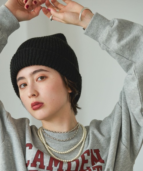 GEORGE'S（ジョージズ）の「FRUIT OF THE LOOM シンプルニットワッチ（ニットキャップ/ビーニー・レディース・イエロー/ネイビー/レッド/グレー/ブルー・FREE）」の11枚目の写真