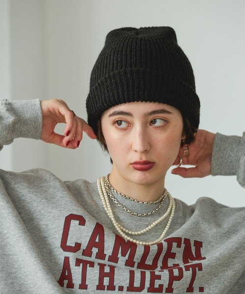 GEORGE'S（ジョージズ）の「FRUIT OF THE LOOM シンプルニットワッチ（ニットキャップ/ビーニー・レディース・イエロー/ネイビー/レッド/グレー/ブルー・FREE）」の13枚目の写真