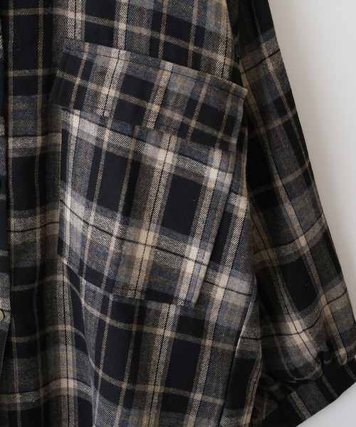 SpRay（スプレイ）の「ビエラBIGチェックシャツ（シャツ/ブラウス・レディース・ブラウン/ボルドー/ブラック系その他/キャメル・FREE）」の19枚目の写真