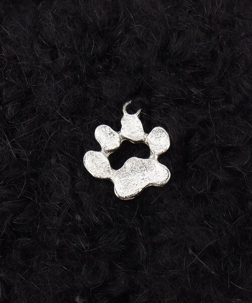 ITS'DEMO（イッツデモ）の「【手洗い可】猫耳ブークレニットワッチ（ニットキャップ/ビーニー・レディース・オフホワイト/ナチュラル/ブラック・00）」の4枚目の写真