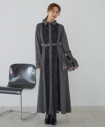 Andemiu | 【選べる着丈】フロントレースキリカエワンピース602701(ワンピース)