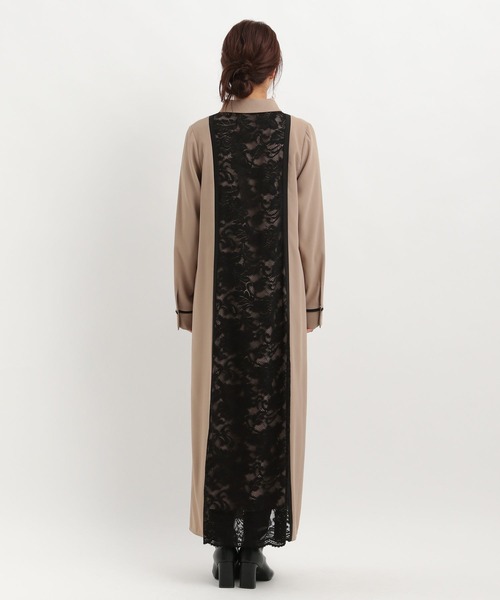 Andemiu(アンデミュウ)の「【選べる着丈】フロントレースキリカエワンピース602701(ワンピース・レディース・チャコールグレー/モカ/ボルドー・FREE/フリー)」の12枚目の写真