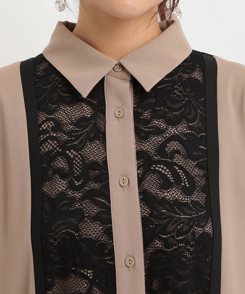 Andemiu(アンデミュウ)の「【選べる着丈】フロントレースキリカエワンピース602701(ワンピース・レディース・チャコールグレー/モカ/ボルドー・FREE/フリー)」の13枚目の写真