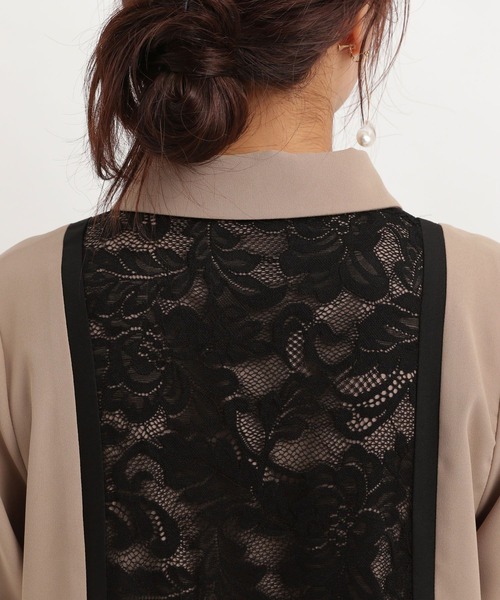 Andemiu(アンデミュウ)の「【選べる着丈】フロントレースキリカエワンピース602701(ワンピース・レディース・チャコールグレー/モカ/ボルドー・FREE/フリー)」の16枚目の写真