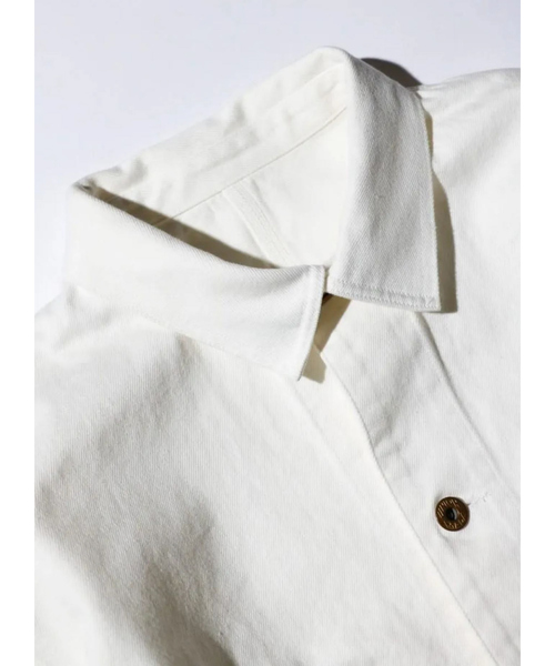 PENNEYS(ぺニーズ)の「【PENNEY'S 】10oz DENIM ENGINEER SHORT JACKET/カバーオール/ショート丈【WEB限定】(デニムジャケット・メンズ・ホワイト/ブラック・L/M)」の4枚目の写真