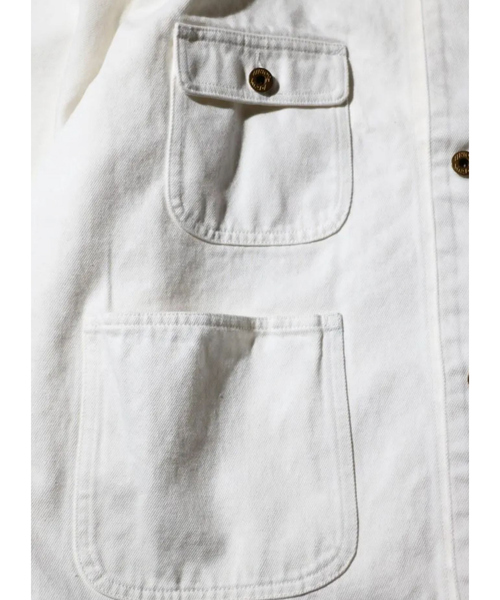 PENNEYS(ぺニーズ)の「【PENNEY'S 】10oz DENIM ENGINEER SHORT JACKET/カバーオール/ショート丈【WEB限定】(デニムジャケット・メンズ・ホワイト/ブラック・L/M)」の7枚目の写真
