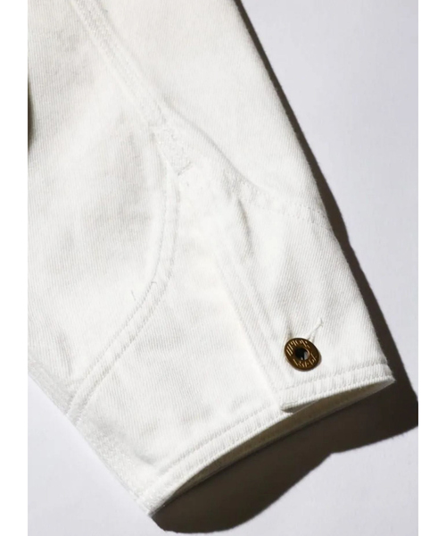 PENNEYS(ぺニーズ)の「【PENNEY'S 】10oz DENIM ENGINEER SHORT JACKET/カバーオール/ショート丈【WEB限定】(デニムジャケット・メンズ・ホワイト/ブラック・L/M)」の9枚目の写真