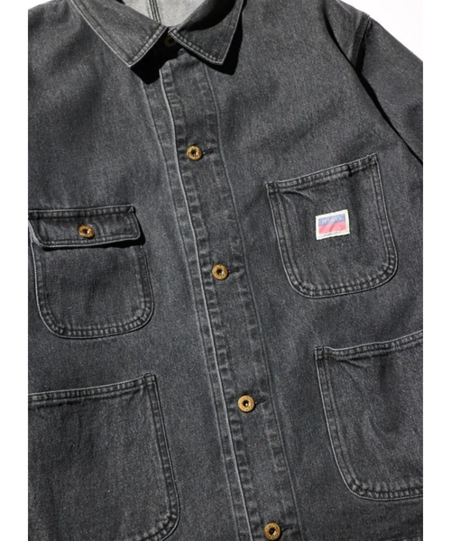 PENNEYS(ぺニーズ)の「【PENNEY'S 】10oz DENIM ENGINEER SHORT JACKET/カバーオール/ショート丈【WEB限定】(デニムジャケット・メンズ・ホワイト/ブラック・L/M)」の14枚目の写真