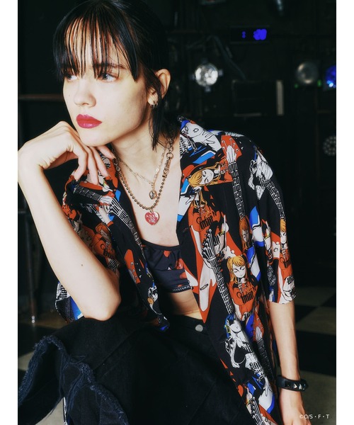 ヒステリックグラマーのワンピース ROCK HAPPENING柄 ワンピース|HYSTERIC GLAMOUR WOMEN