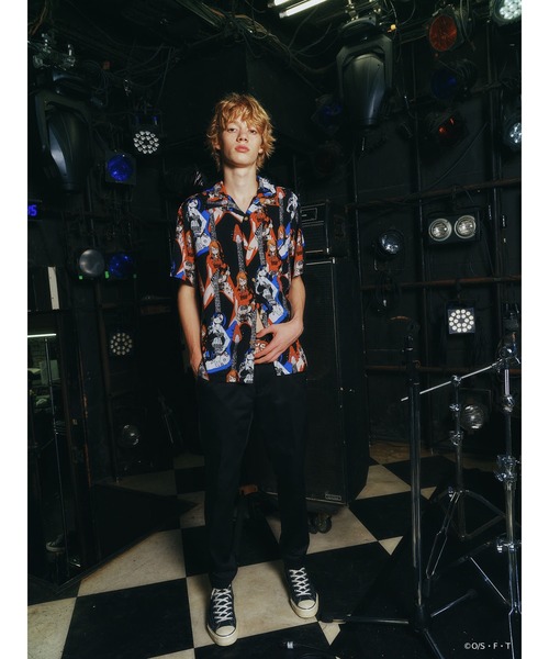 HYSTERIC GLAMOUR(ヒステリックグラマー)の「ONE PIECE×HYSTERIC GLAMOUR / NAMI & BOA.HANCOCK TWIN GUITAR柄オープンカラーシャツ(シャツ/ブラウス・メンズ・その他・XL/L/M/S)」の6枚目の写真