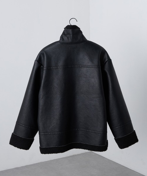 セール】【Alfred Alex】ヴィンテージ加工 B-3 ハイネック ダブル