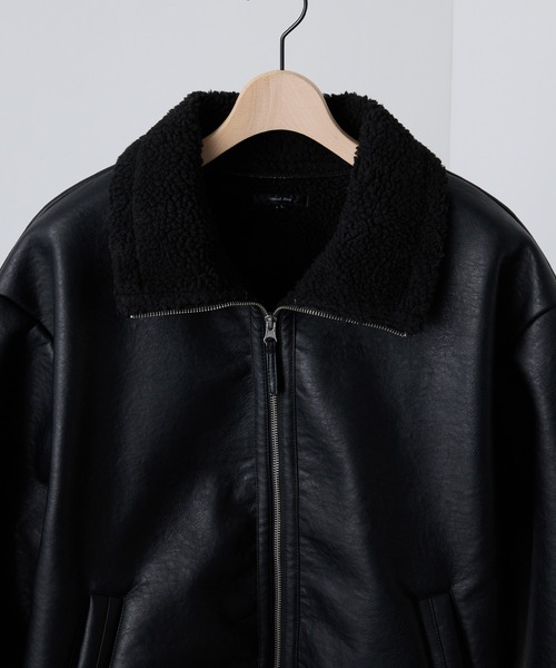 セール】【Alfred Alex】ヴィンテージ加工 B-3 ハイネック ダブル