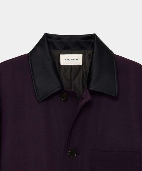 MARKAWARE　ポロワースタキシードクロス 　タキシードカバーオール ポロワースタキシードクロス / タキシードカバーオール, Purple