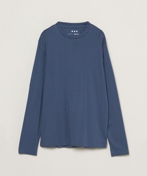 ブラッシュドリブ 長袖クルーネックTシャツ