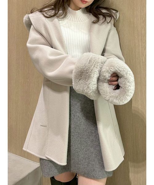 セール】ファーリバーミドルコート（トレンチコート）｜FRAY I.D