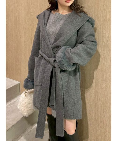 セール】ファーリバーミドルコート（トレンチコート）｜FRAY I.D