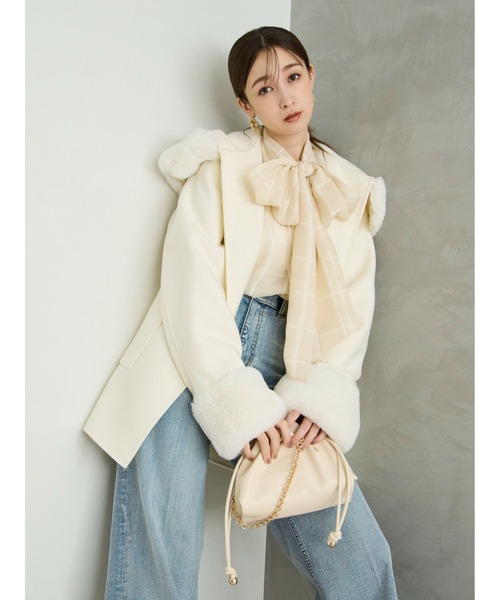 セール】ファーリバーミドルコート（トレンチコート）｜FRAY I.D