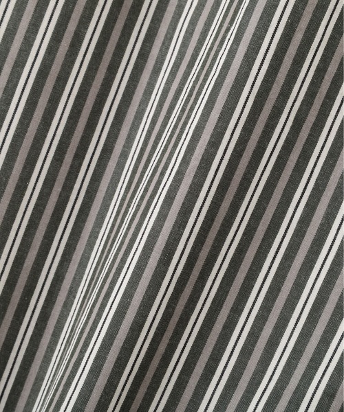 MHL.（エムエイチエル）の「TWO TONE COTTON STIRIPE（シャツ/ブラウス・メンズ・ダークグリーン・LARGE/MEDIUM/SMALL）」の3枚目の写真