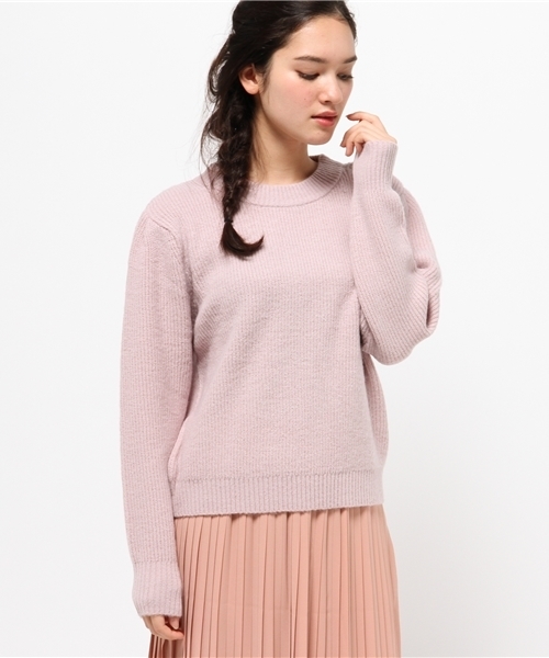 Kastane(カスタネ)の「モチモチ畦プルオーバー(ニット/セーター・レディース・ピンク/カーキ/ネイビー/キャメル・FREE)」の7枚目の写真