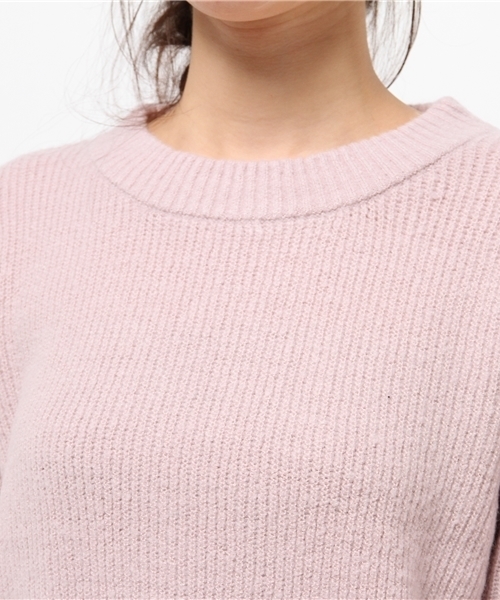 Kastane(カスタネ)の「モチモチ畦プルオーバー(ニット/セーター・レディース・ピンク/カーキ/ネイビー/キャメル・FREE)」の11枚目の写真