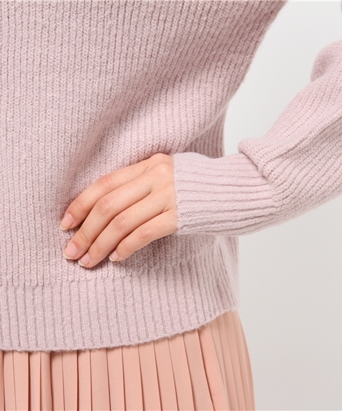 Kastane(カスタネ)の「モチモチ畦プルオーバー(ニット/セーター・レディース・ピンク/カーキ/ネイビー/キャメル・FREE)」の12枚目の写真