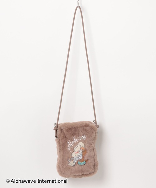 Kahiko(カヒコ)の「【Kahiko】ALOHA MAPUA ファーミニショルダーバッグ(ショルダーバッグ・レディース・ホワイト/グリーン/ブラウン/パープル・FREE)」の2枚目の写真