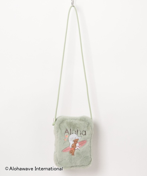 Kahiko(カヒコ)の「【Kahiko】ALOHA MAPUA ファーミニショルダーバッグ(ショルダーバッグ・レディース・ホワイト/グリーン/ブラウン/パープル・FREE)」の3枚目の写真