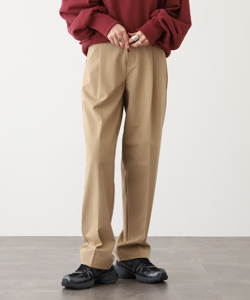 OMNES(オムネス)の「TRストレッチ タックパンツ(スラックス・レディース・ブラック/グレー/ベージュ・L/M)」の12枚目の写真