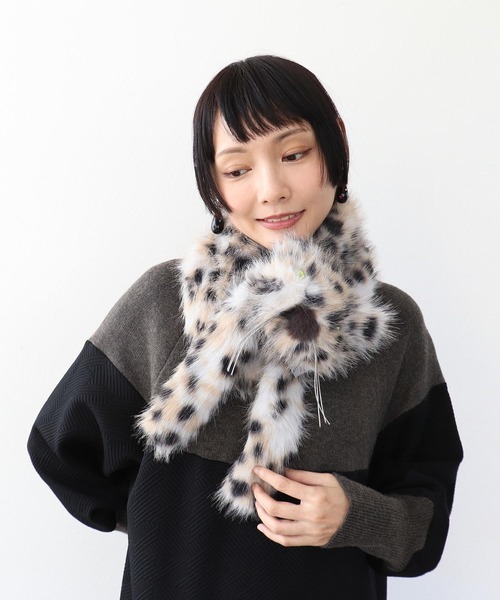 Casselini】フェイクキャットマフラー（マフラー）｜Three Four Time