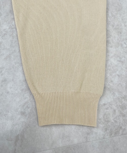 ABYS(アビス)の「【新色追加】襟付きポロカラーニットトップス(ニット/セーター・レディース・チャコールグレー/ネイビー/レッド/アイボリー/ライトグレー/イエロー・FREE)」の9枚目の写真