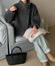 LUCPY（ラクピー）の「スタンドカラークラシックロングコート（その他アウター）」