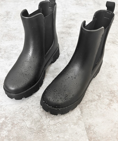 SOROTTO（ソロット）の「サイドゴア レインブーツ（レインシューズ・レディース・ブラック・S/M/L/LL）」の3枚目の写真