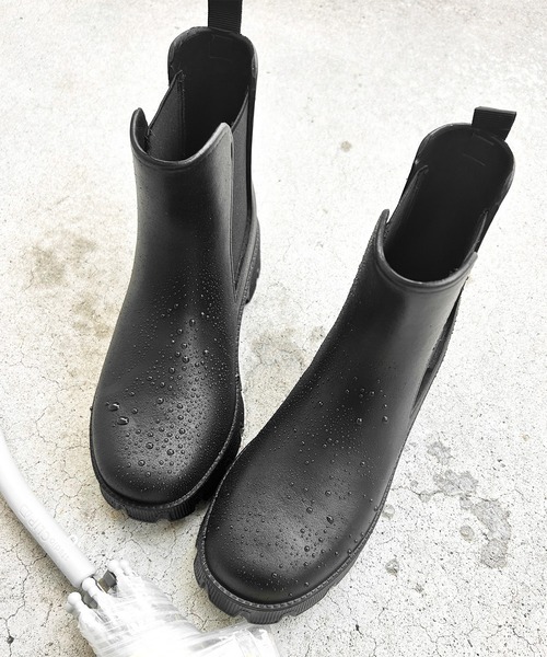 SOROTTO（ソロット）の「サイドゴア レインブーツ（レインシューズ・レディース・ブラック・S/M/L/LL）」の5枚目の写真