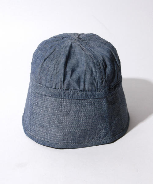 BEAMS PLUS（ビームスプラス）の「BEAMS PLUS / セーラーシャンブレーハット16SS（ハット・メンズ・サックスブルー・ONE SIZE）」の4枚目の写真