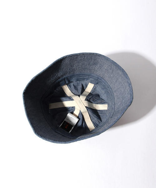 BEAMS PLUS（ビームスプラス）の「BEAMS PLUS / セーラーシャンブレーハット16SS（ハット・メンズ・サックスブルー・ONE SIZE）」の2枚目の写真