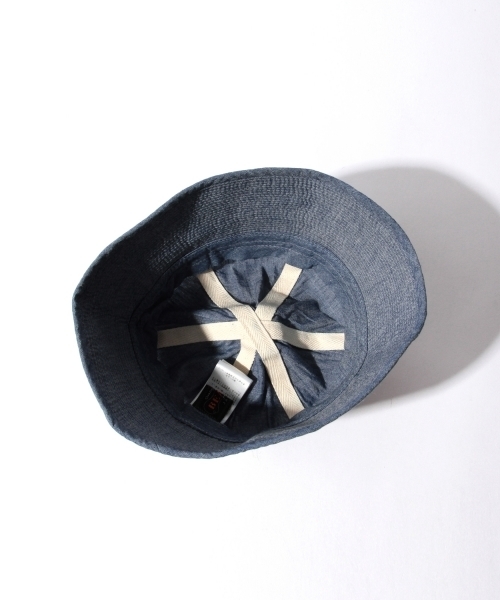 BEAMS PLUS（ビームスプラス）の「BEAMS PLUS / セーラーシャンブレーハット16SS（ハット・メンズ・サックスブルー・ONE SIZE）」の3枚目の写真