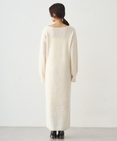 LOUNGEDRESS（ラウンジドレス）の「シャギーニットワンピース（ワンピース・レディース・グレー/オフホワイト/ブラウン・FREE）」の13枚目の写真