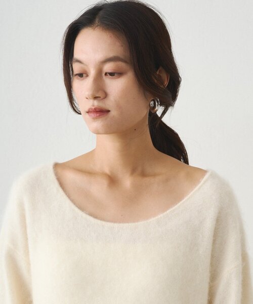 LOUNGEDRESS（ラウンジドレス）の「シャギーニットワンピース（ワンピース・レディース・グレー/オフホワイト/ブラウン・FREE）」の14枚目の写真