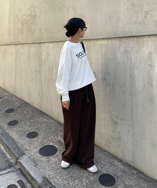 COLONY 2139（コロニートゥーワンスリーナイン）の「裏毛SOUNDロゴプルオーバー（スウェット・レディース・グレー/オフホワイト/ネイビー・FREE）」の13枚目の写真