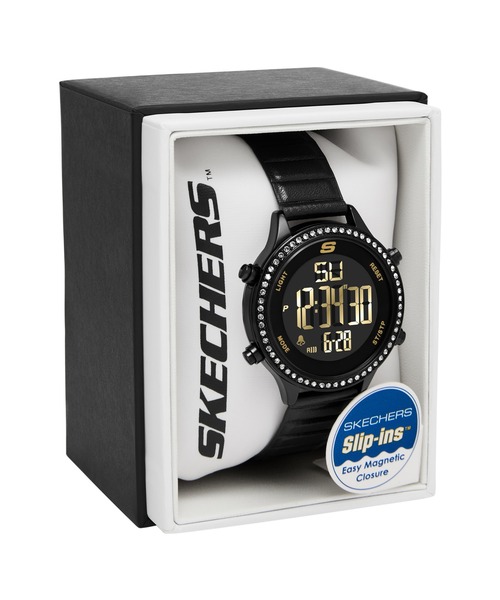 SKECHERS(スケッチャーズ)の「スケッチャーズ 腕時計 レディース デジタル ポリウレタン SR6341(デジタル腕時計・レディース・ブラック・FREE)」の5枚目の写真