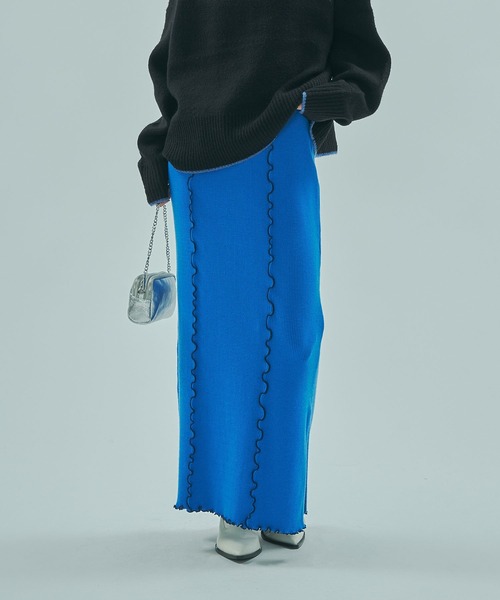 ROSE BUD(ローズバッド)の「KNITTED SKIRT(スカート・レディース・ブラウン/ブラック/ブルー・ONE SIZE)」の18枚目の写真