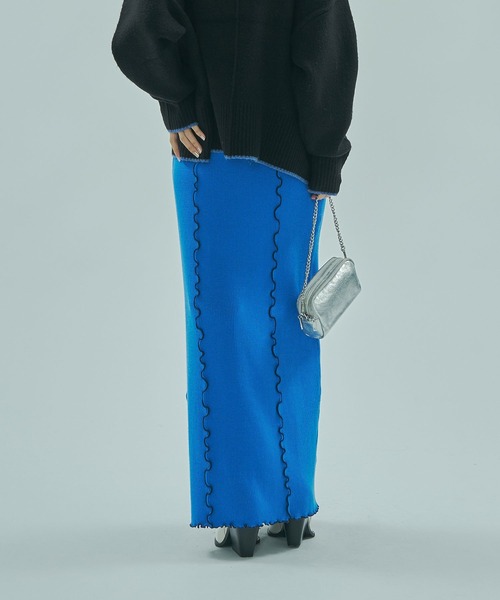 ROSE BUD(ローズバッド)の「KNITTED SKIRT(スカート・レディース・ブラウン/ブラック/ブルー・ONE SIZE)」の20枚目の写真