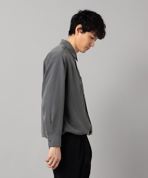 β MEN(ベータメン)の「スエード起毛 スピンドルシャツ(シャツ/ブラウス・メンズ・ブラック/チャコールグレー/ネイビー・FREE)」の14枚目の写真
