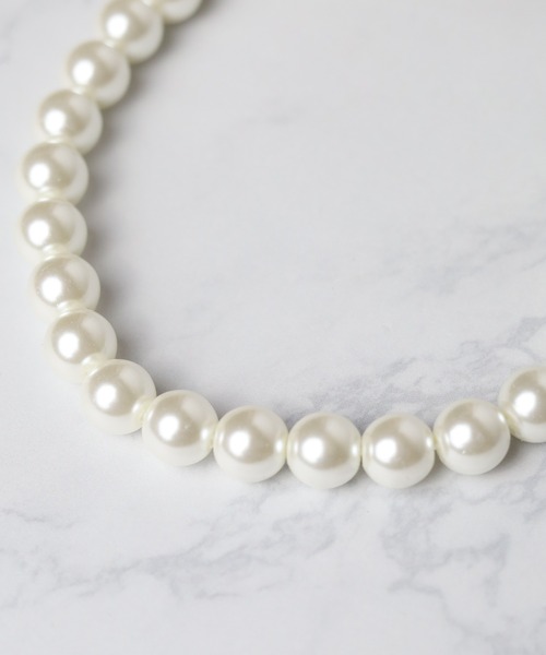 ARCHIVER(アーカイバ)の「【RES】8ミリガラスパールネックレス(ネックレス・レディース・ホワイト/グレー・LARGE/MEDIUM)」の9枚目の写真