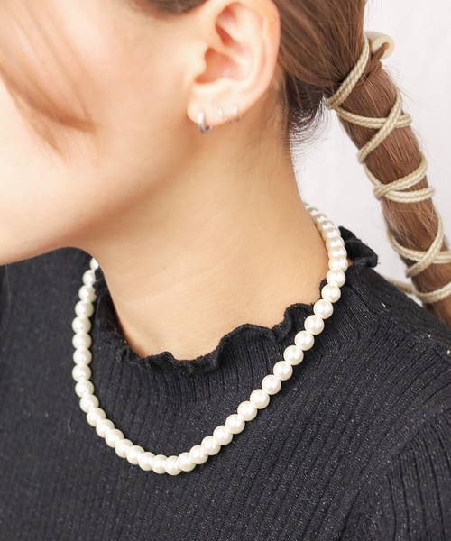 ARCHIVER(アーカイバ)の「【RES】8ミリガラスパールネックレス(ネックレス・レディース・ホワイト/グレー・LARGE/MEDIUM)」の14枚目の写真