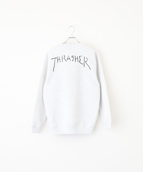 THRASHER（スラッシャー）の「THRASHER CREW NECK SWEAT SHIRT L/S クルーネック長袖スウェットプルオーバートレーナー（スウェット・メンズ・グレー/グレー系/ネイビー系/グリーン系1/ブラック/レッド系/レッド系1/バーガンディー/グリーン/グリーン系/グレー系1/ネイビー/ブラック系・L/XL/M）」の19枚目の写真