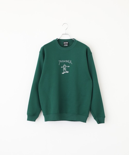 THRASHER（スラッシャー）の「THRASHER CREW NECK SWEAT SHIRT L/S クルーネック長袖スウェットプルオーバートレーナー（スウェット・メンズ・グレー/グレー系/ネイビー系/グリーン系1/ブラック/レッド系/レッド系1/バーガンディー/グリーン/グリーン系/グレー系1/ネイビー/ブラック系・L/XL/M）」の22枚目の写真