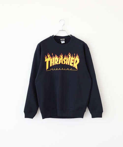 THRASHER（スラッシャー）の「THRASHER CREW NECK SWEAT SHIRT L/S クルーネック長袖スウェットプルオーバートレーナー（スウェット・メンズ・グレー/グレー系/ネイビー系/グリーン系1/ブラック/レッド系/レッド系1/バーガンディー/グリーン/グリーン系/グレー系1/ネイビー/ブラック系・L/XL/M）」の14枚目の写真