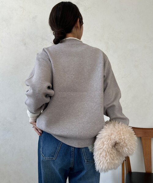 WEB限定】コード刺繍ロゴニットトップス（ニット/セーター）｜DouDou