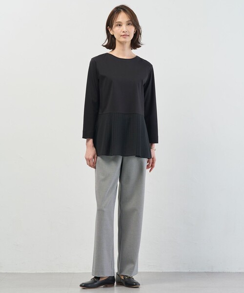 J.PRESS Ladies(J.プレス レディス)の「2way thermo サキソニー ストレート パンツ(その他パンツ・レディース・ネイビー系/グレー系/ブラック系3・S/XS/XXS)」の10枚目の写真